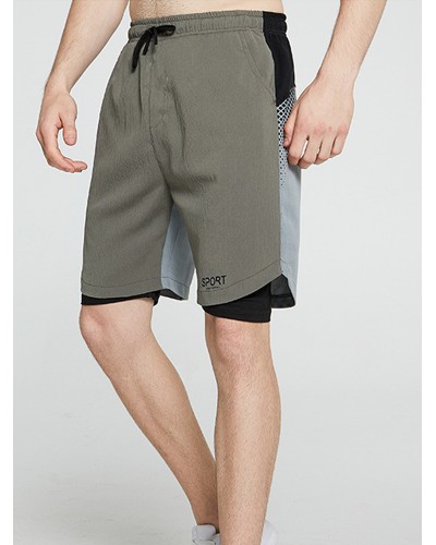 Mens Casual Breathable Drawstring Loose Fit Comfy Home Shorts