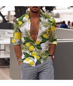 Men's printed short sleeve shirt HE1010-03-03