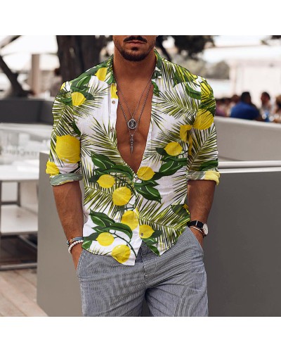 Men's printed short sleeve shirt HE1010-03-03