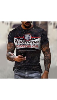 Men's Casual Short Sleeve Graphic Tops HE1307-02-04