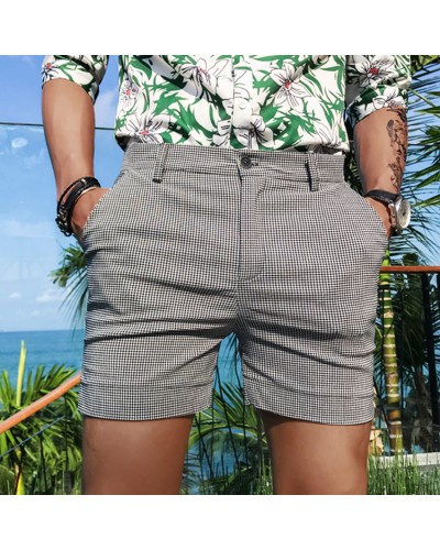 Casual shorts, 3/4 ultra short suit pants HF2415-04-02