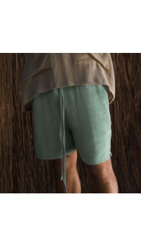 Casual cropped pants, breathable and loose fitting straight leg shorts HF2904-01-01