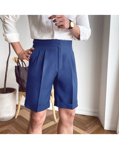 men's linen suit shorts HF0906-01-01