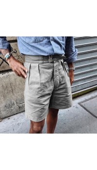Retro and improved button down polo shorts
