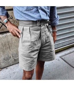 Retro and improved button down polo shorts