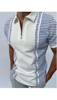 High street printed casual short sleeve shirt HF1304-03-03