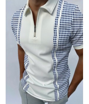 High street printed casual short sleeve shirt HF1304-03-03