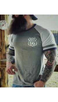 Trendy printed sports casual short sleeves HF2304-02-04
