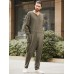 Men Loose Long Sleeve Onsie Solid Color Trousers