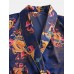 Mens Long Sleeve Silk Bathrobe Nightdress Sleepwear